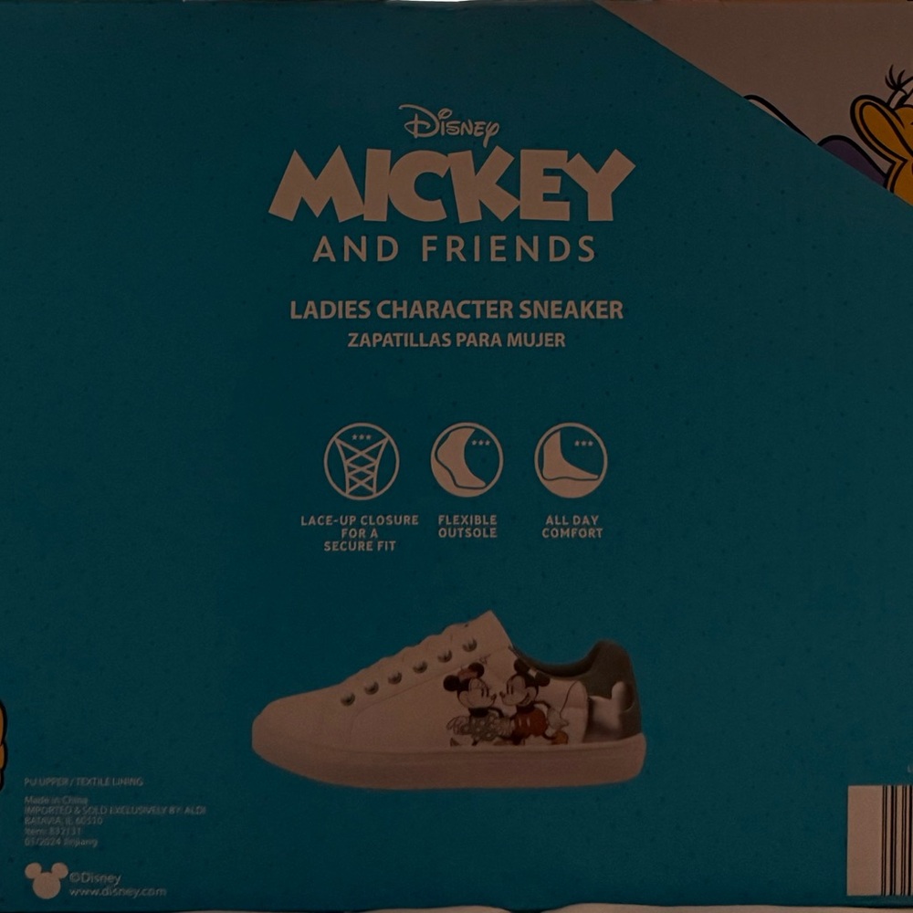 Disney Mickey & Minnie Sneakers 👟 Women’s 8 NIB - Picture 3 of 6